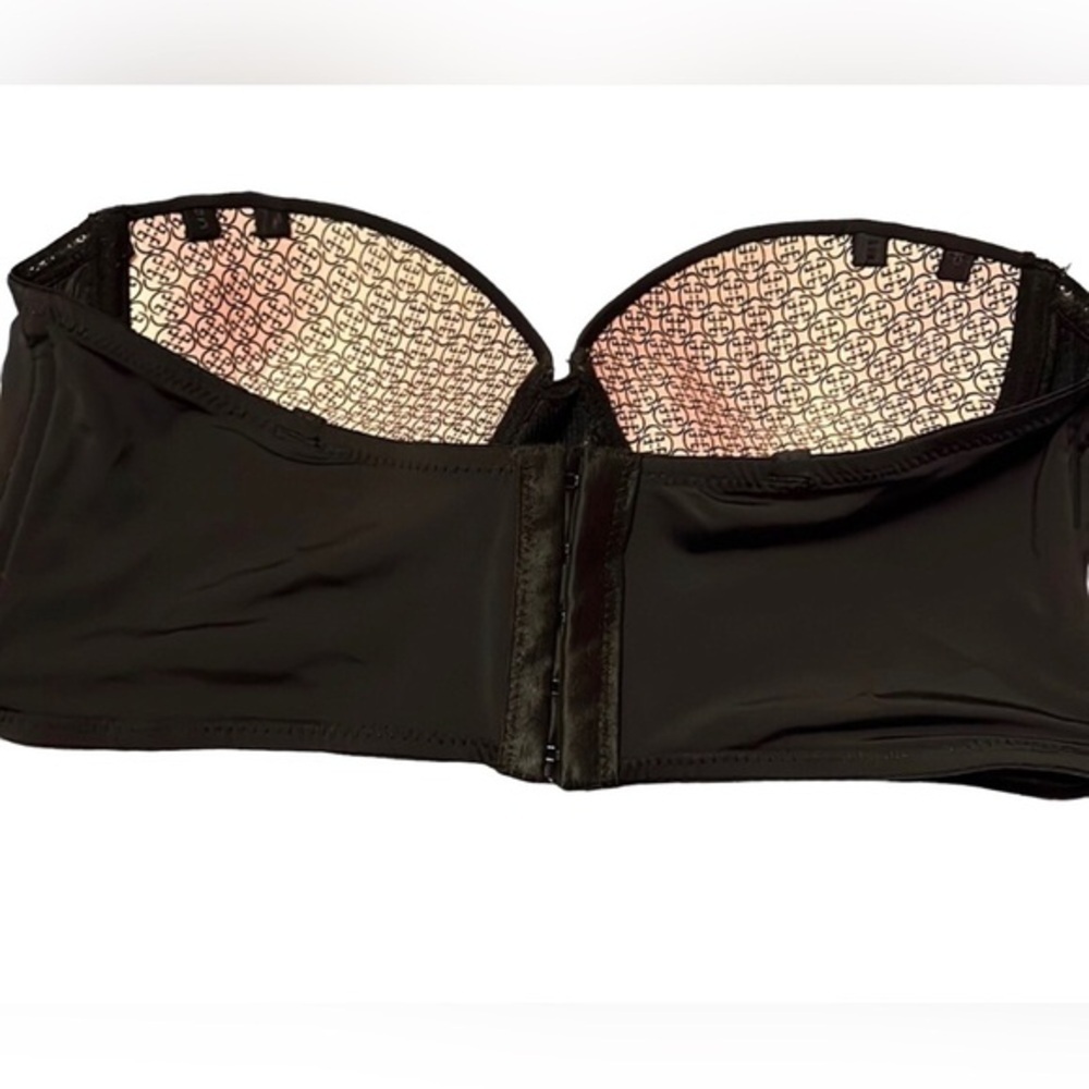 Daisy Fuentes black padded pushup 4way convertible strapless bra size 34B new